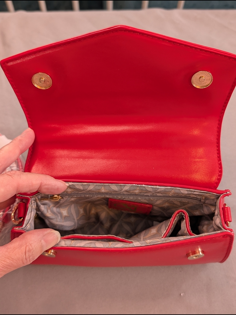 CXL Christian LaCroix Red Crossbody Handle Strap NWT - Picture 4 of 7
